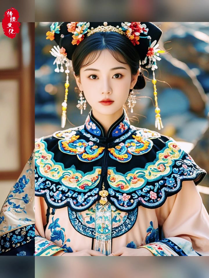 绝美|云肩古代女子肩上的高定