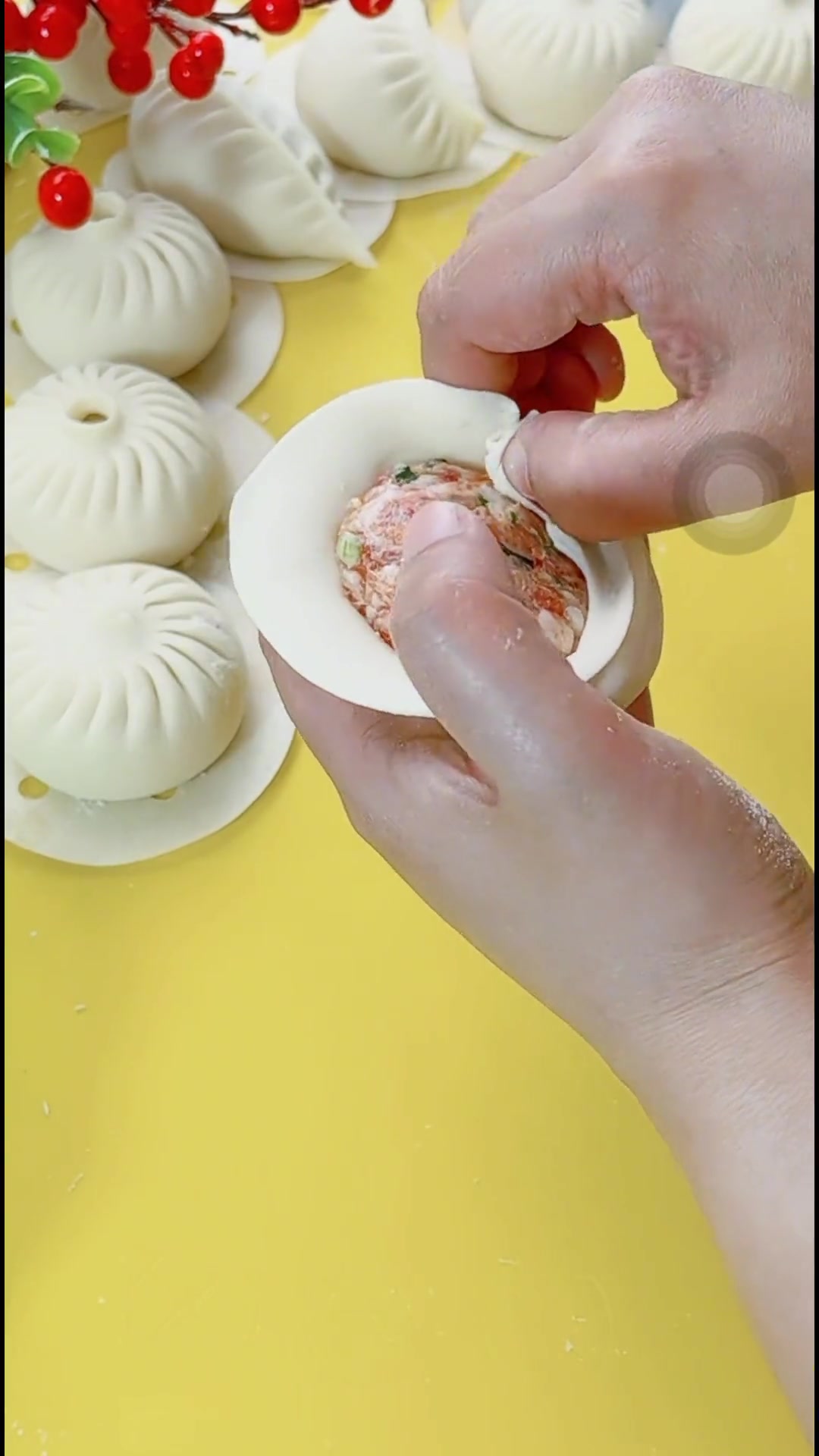 教你怎么包花包子