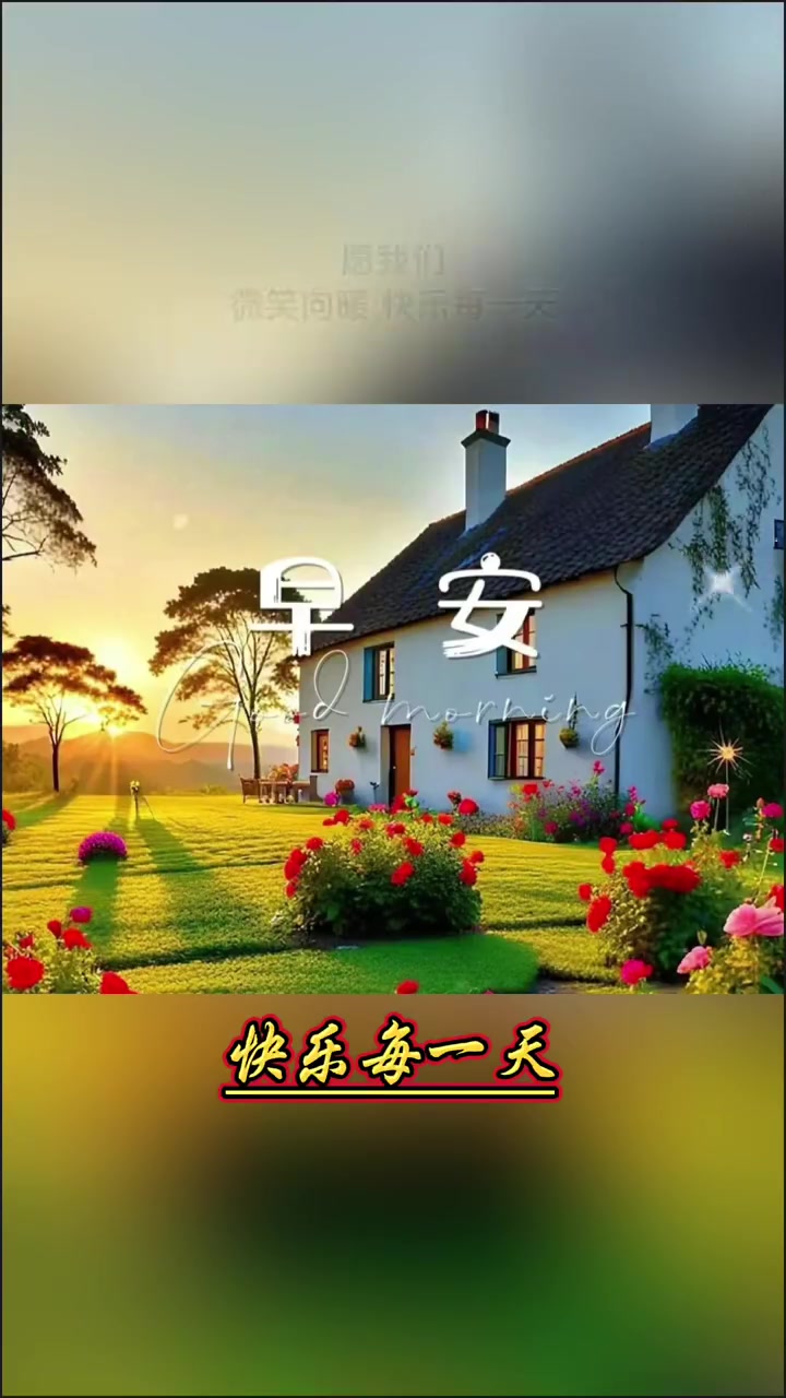 新的一天,愿你被幸福包裹,健康相伴,开心每一天,顺遂吉祥如影随形!