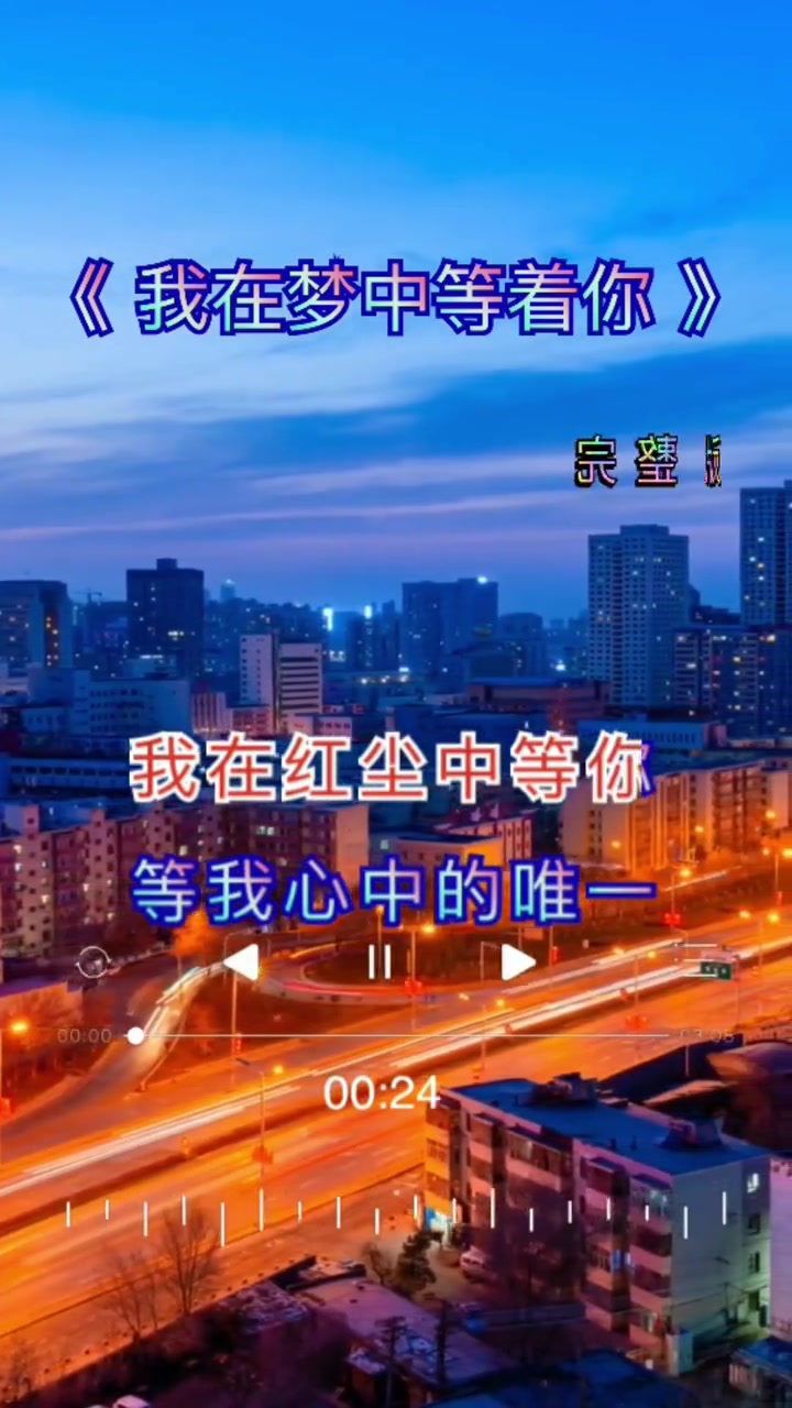 梦中等着你 一首好听的音乐分享给你.