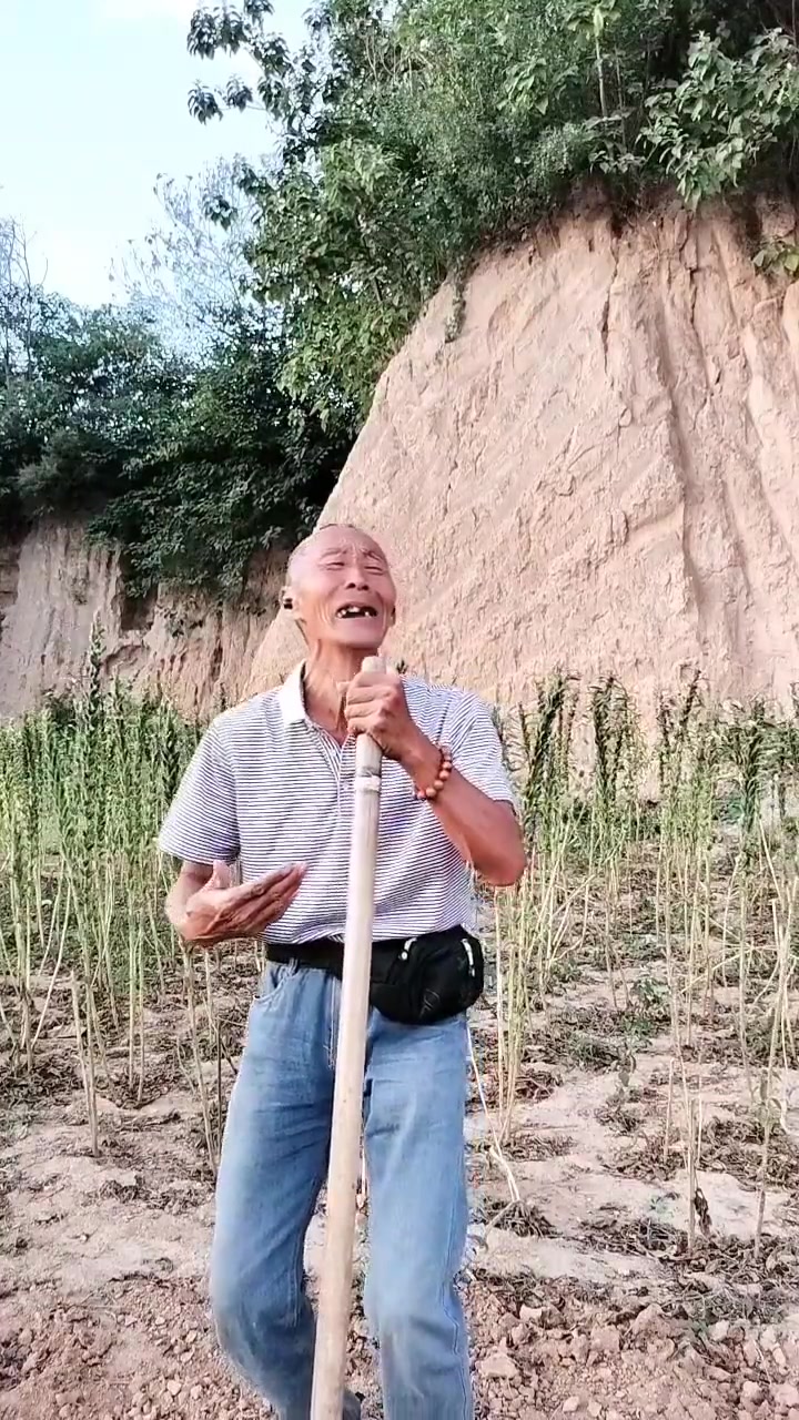 农村大爷深情演绎,舞台无处不在