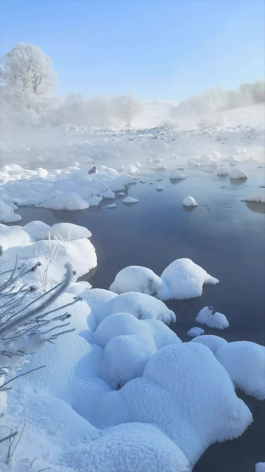 旅行推荐官 雪景美如画 大自然的美丽风景 冬天该有的样子 冰天雪地