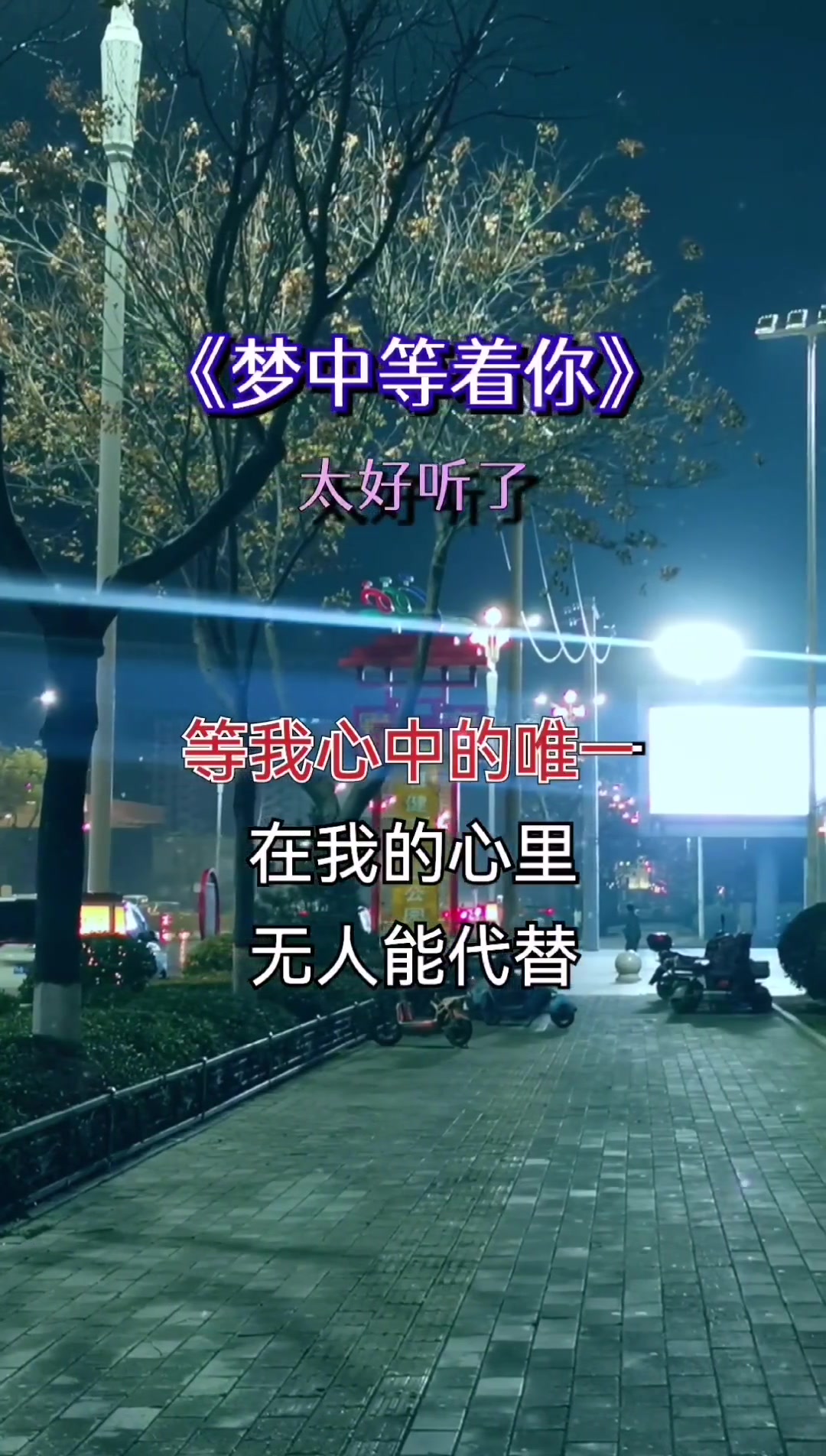 梦中等着你 太好听了