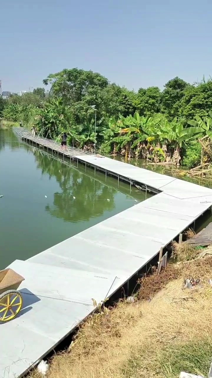 休闲水上钓鱼平台地板 高强纤维水泥板 轻质防水防潮防火耐腐蚀
