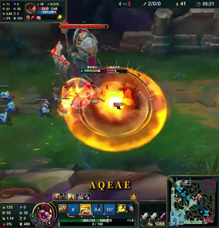 高ping骑士vs主e石头人