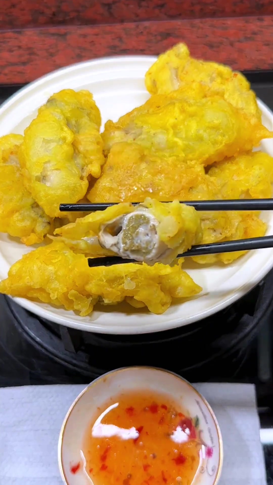 妈妈做的脆皮生蚝!外脆里嫩!不缩水!