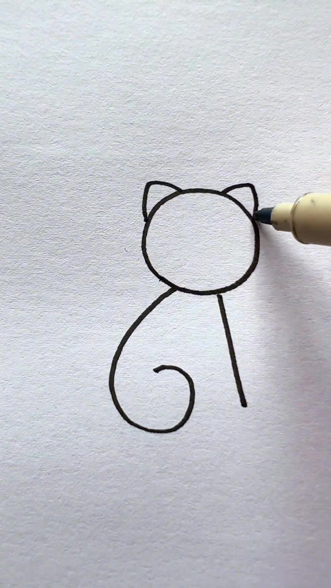 数字610个画小猫咪,一看就会