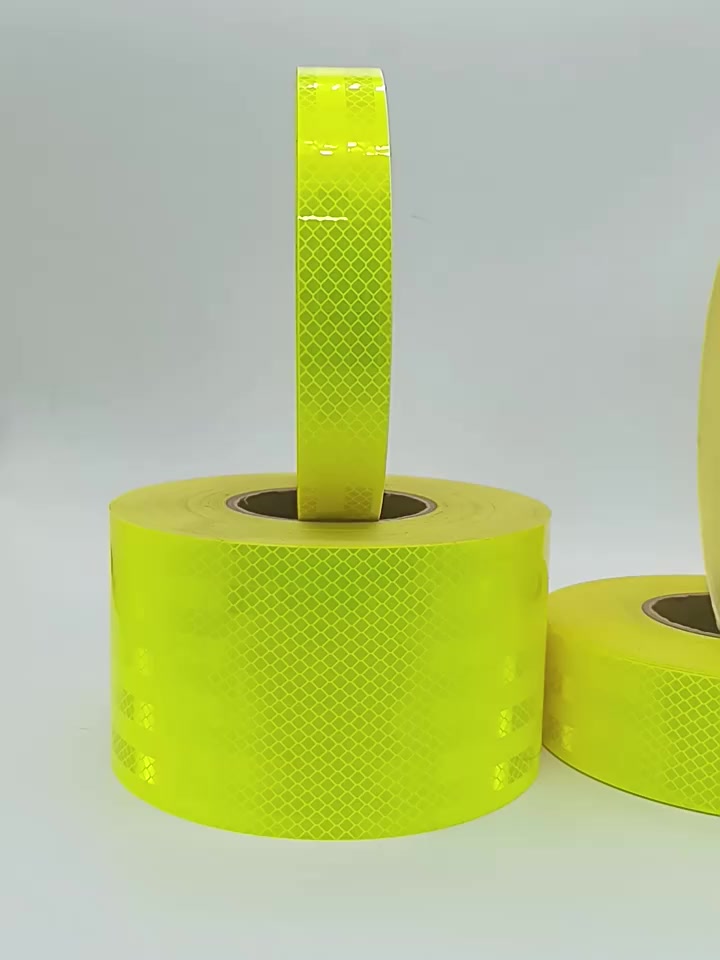 棱镜型反光膜荧光黄绿egp