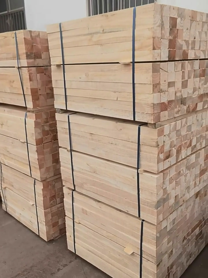 短条方木成捆打包视频