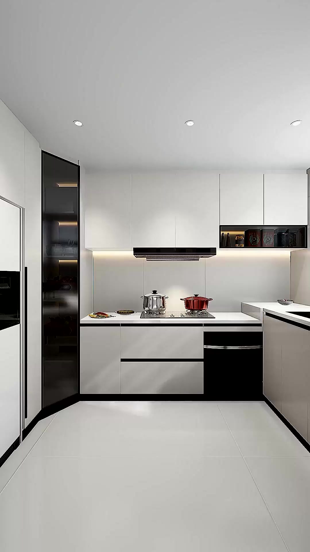 厨房烟道处做地柜太鸡肋,这样设计完美解决