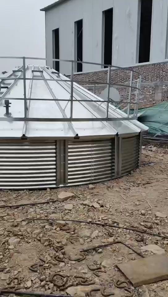 粮食钢板仓 容量大 气密性好 排空率高 操作方便