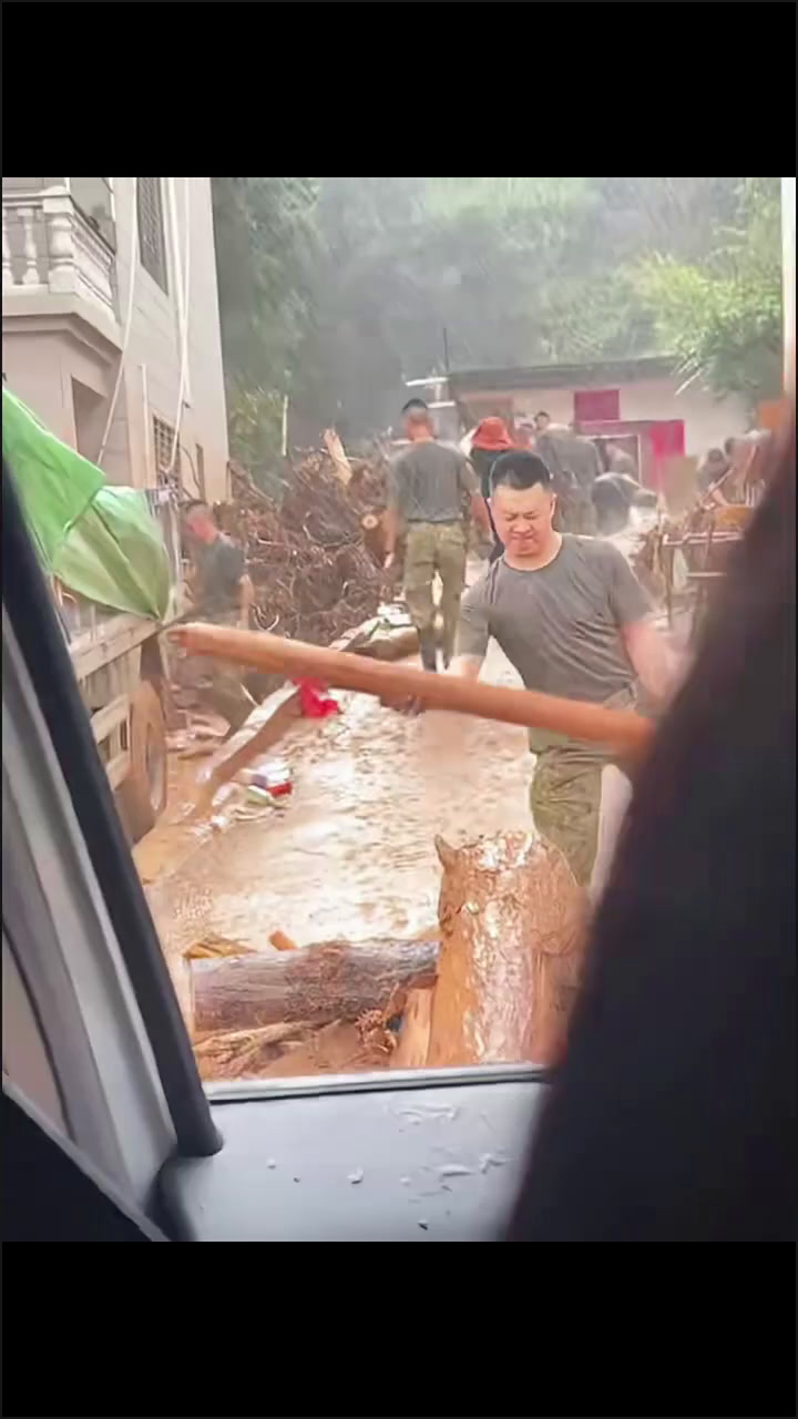 下河道捡柴图片男子砸洒水车黑龙江地受灾 大树招雹子头站乡乌坎事件