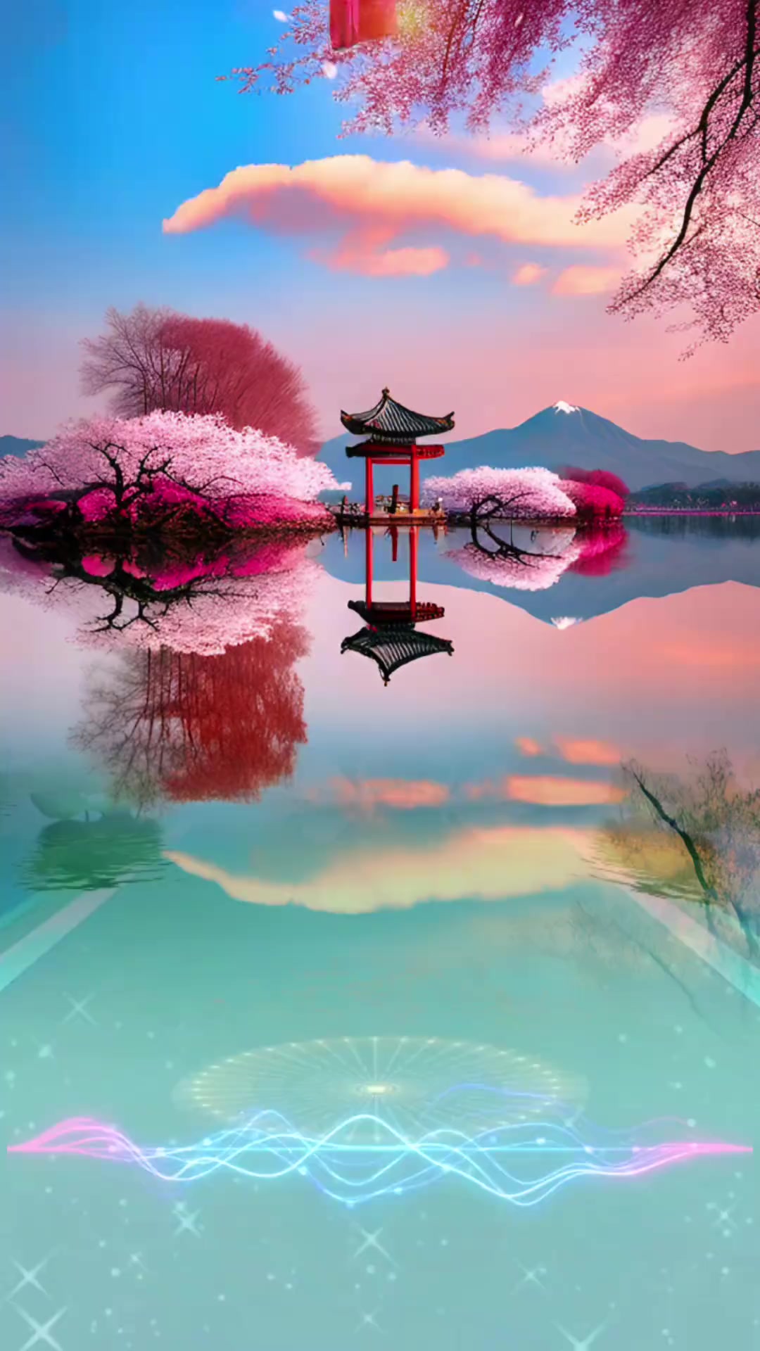 鸟语花香的自然风光,人间仙境