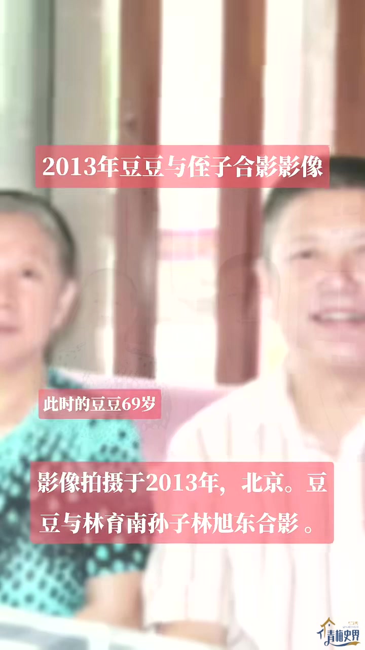 2013年豆豆与侄子合影影像.四野后代 林豆豆 林立衡 侄子