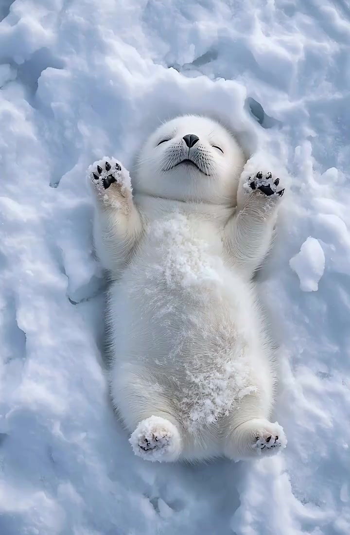 可爱的小海豹实在是太乖了!