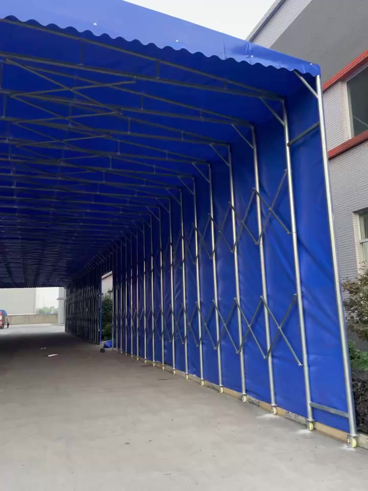 常州雨棚厂家 推拉折叠移动雨棚厂家 常州哪里做雨棚 常晟遮阳