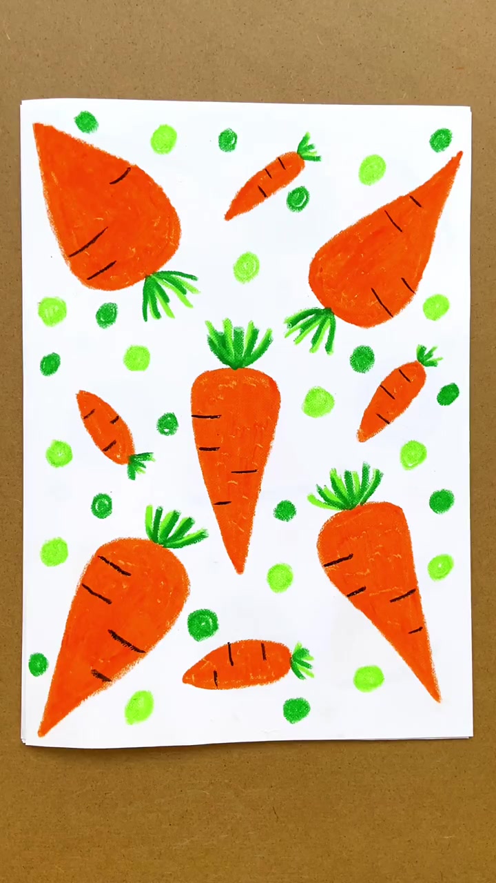 创意儿童画油画棒作品合集,每一幅均有详细,感兴趣的小伙伴可以翻翻