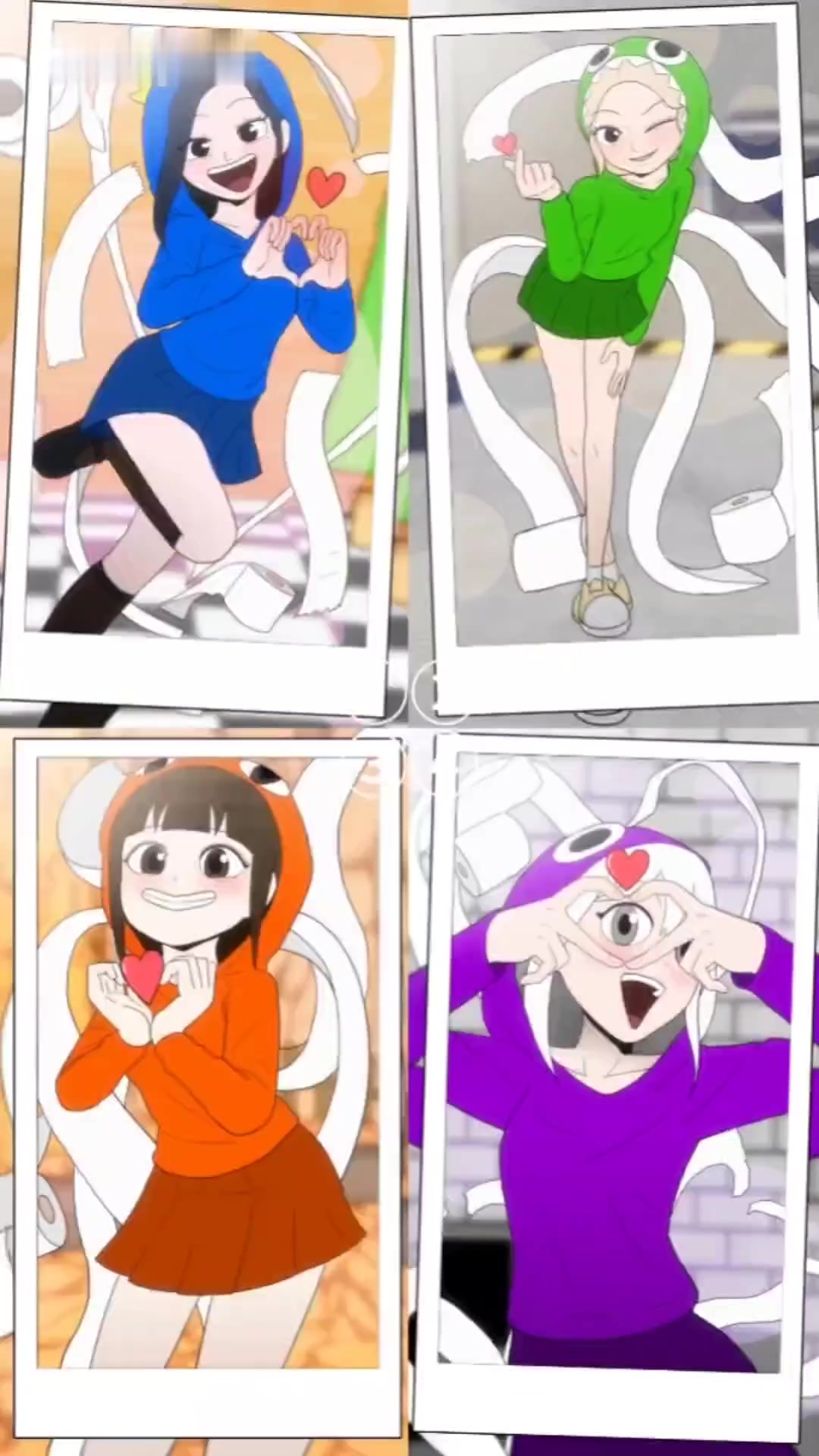 彩虹朋友们的厕纸比心来了