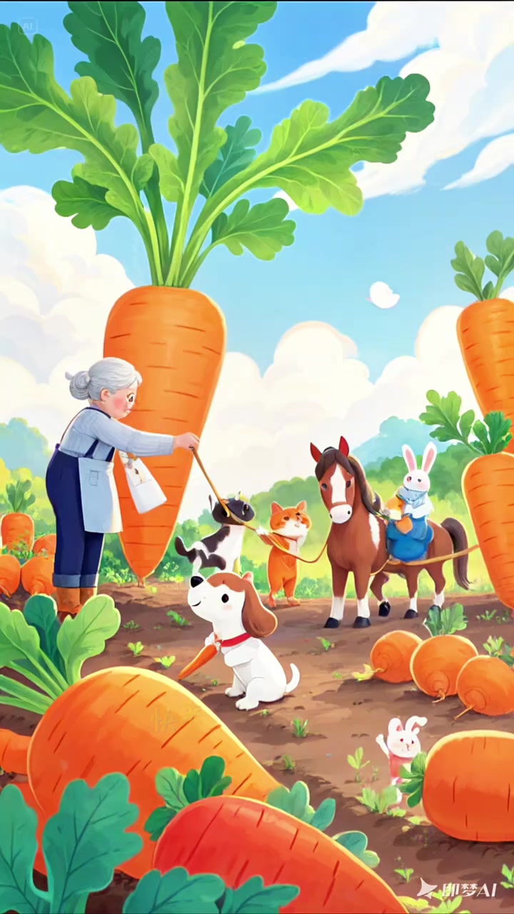 儿歌《拔萝卜》