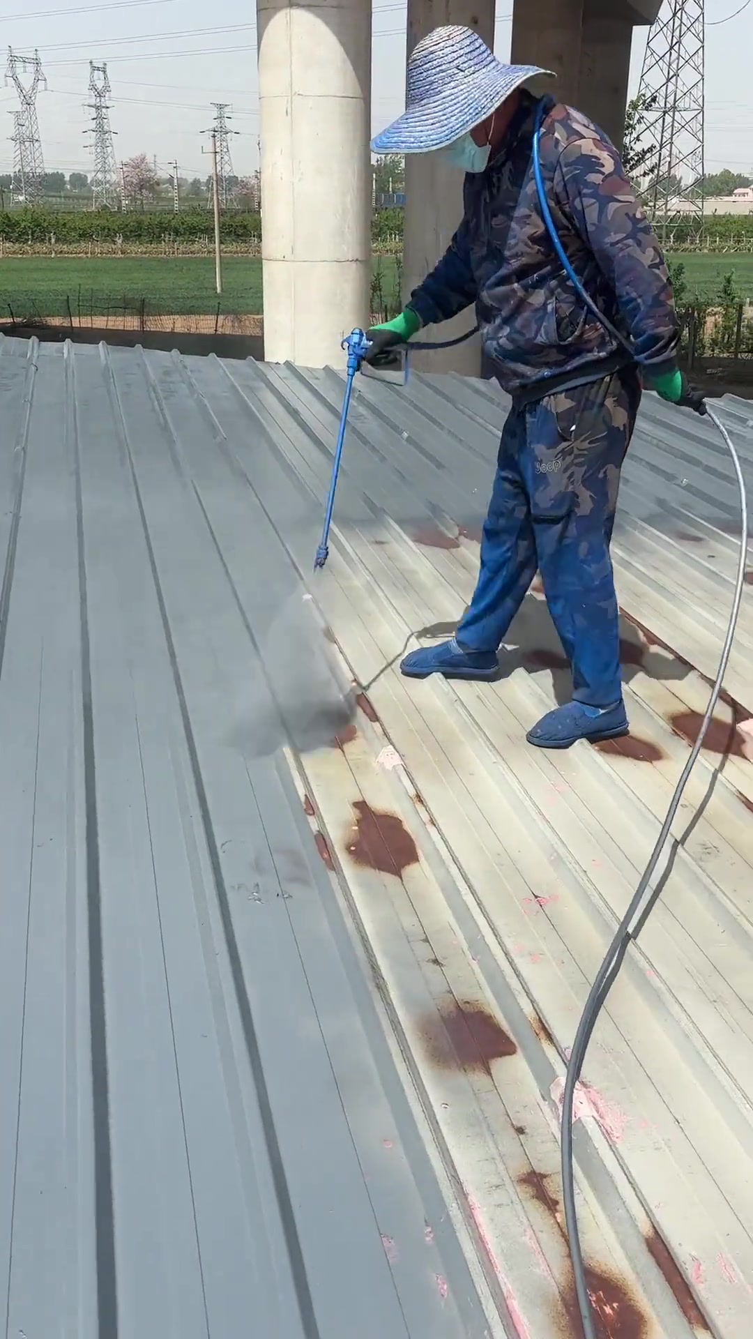 彩钢瓦翻新油漆喷涂