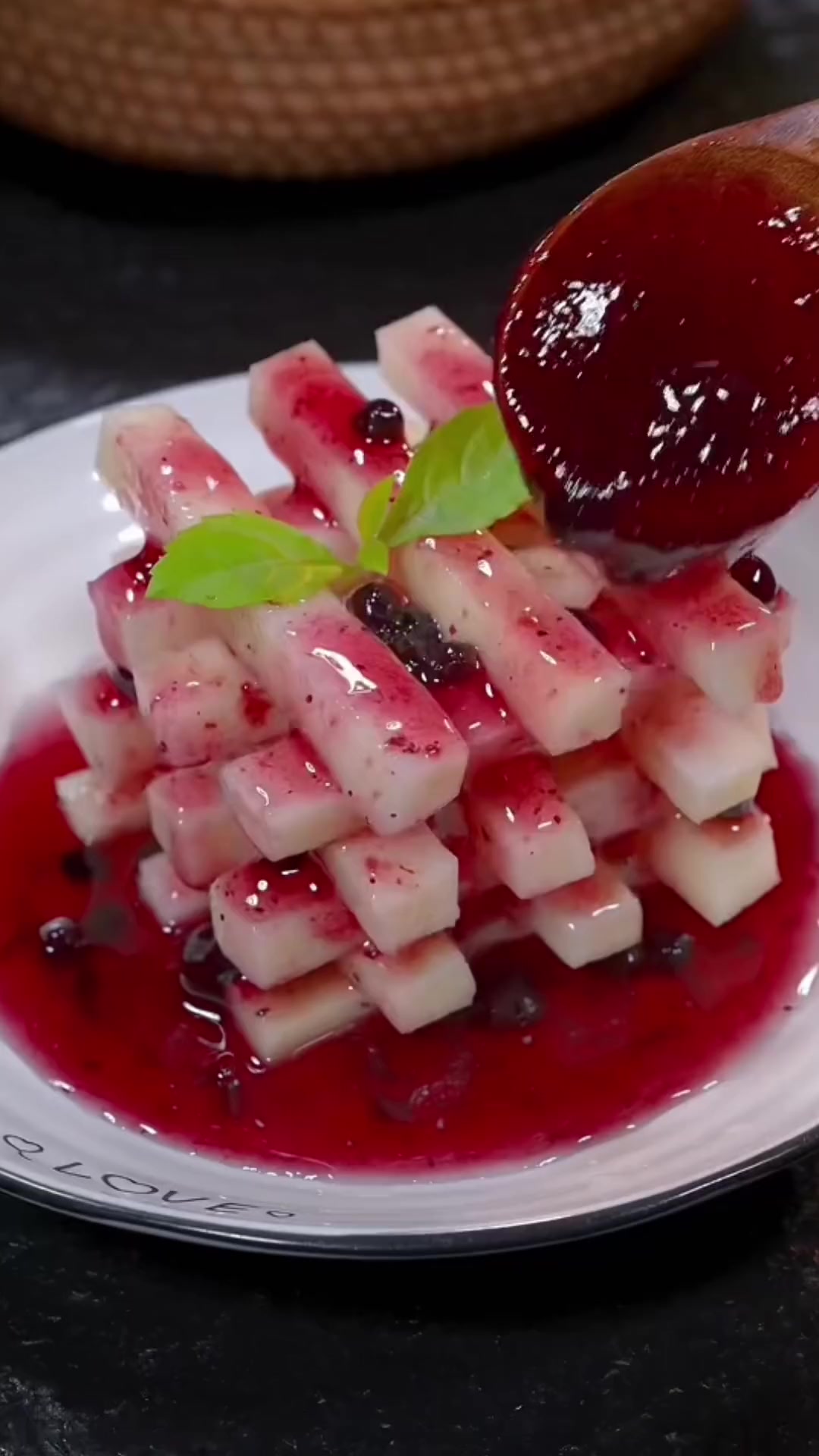 蓝莓山药,好看又好吃