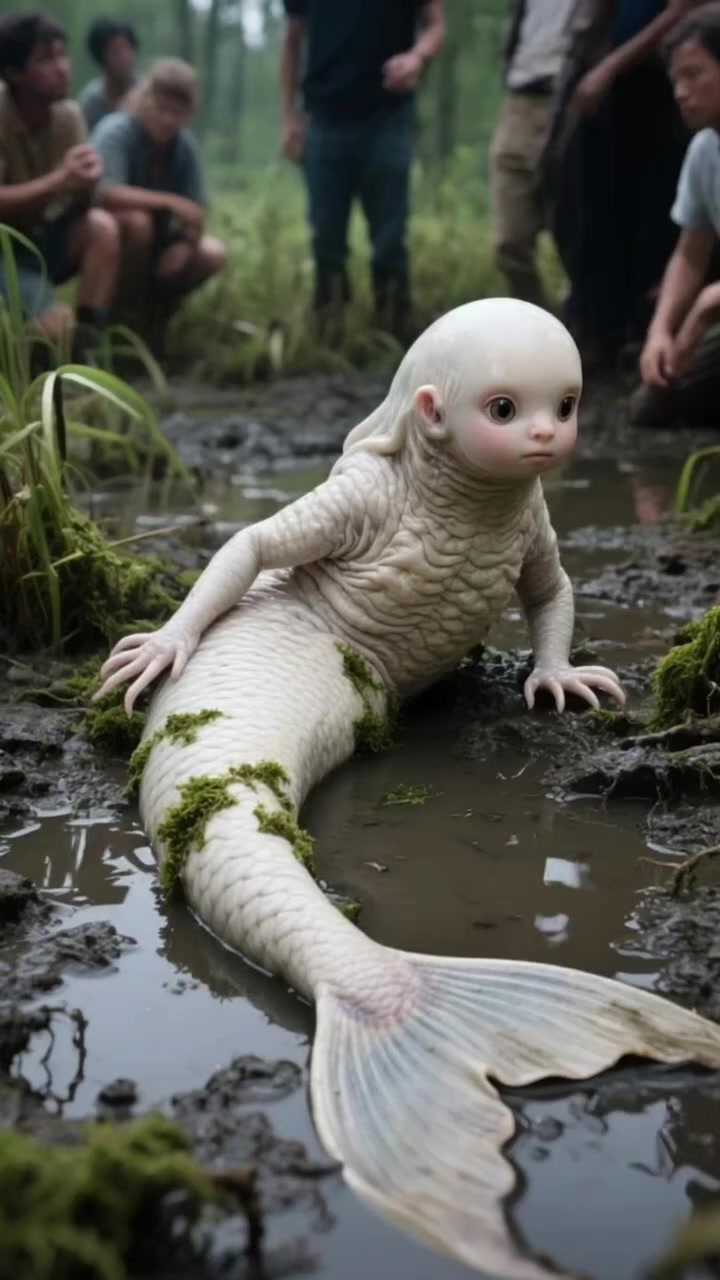 野外出现一条美人鱼