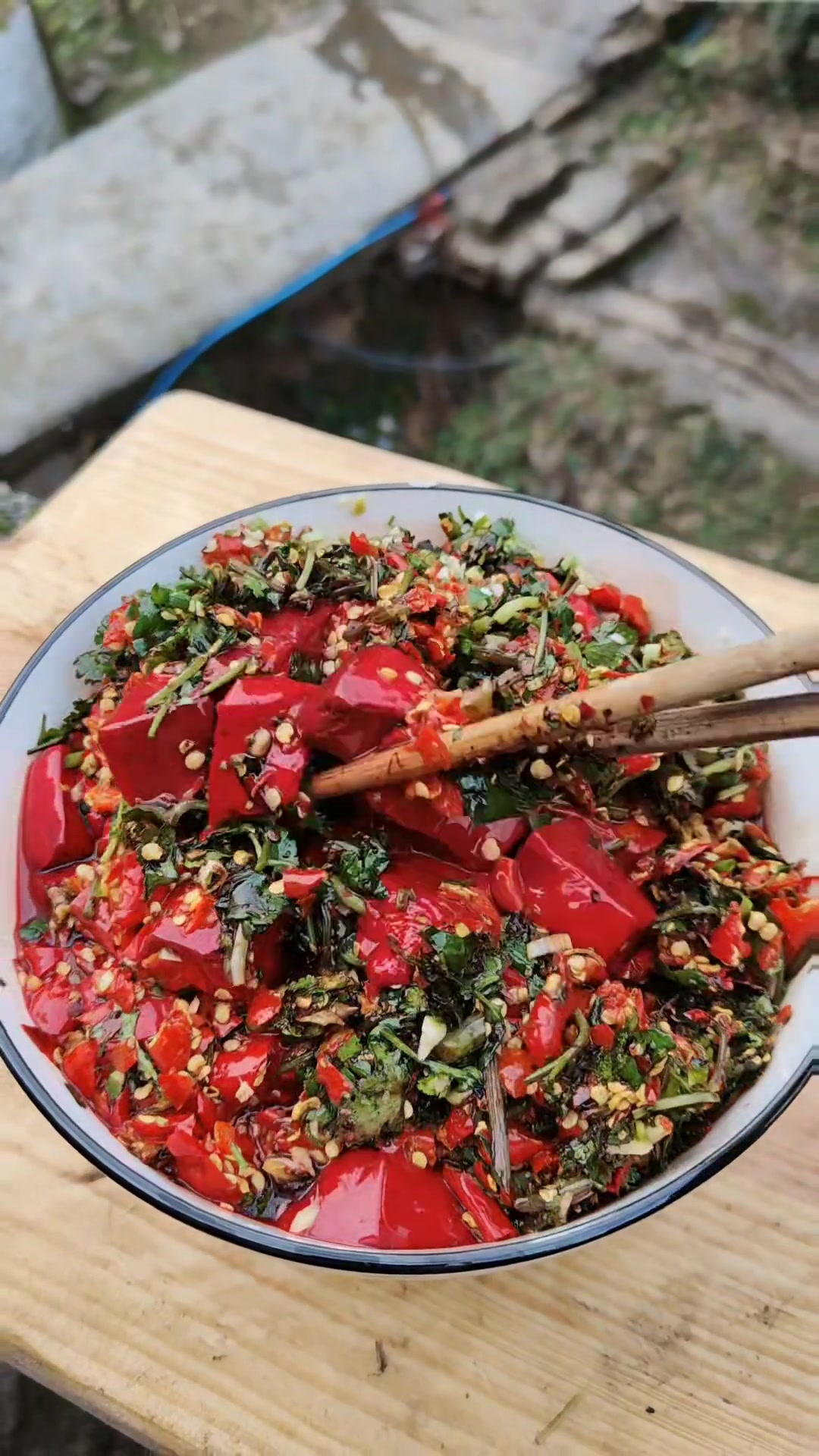 凉拌猪血,来自贵州的美味