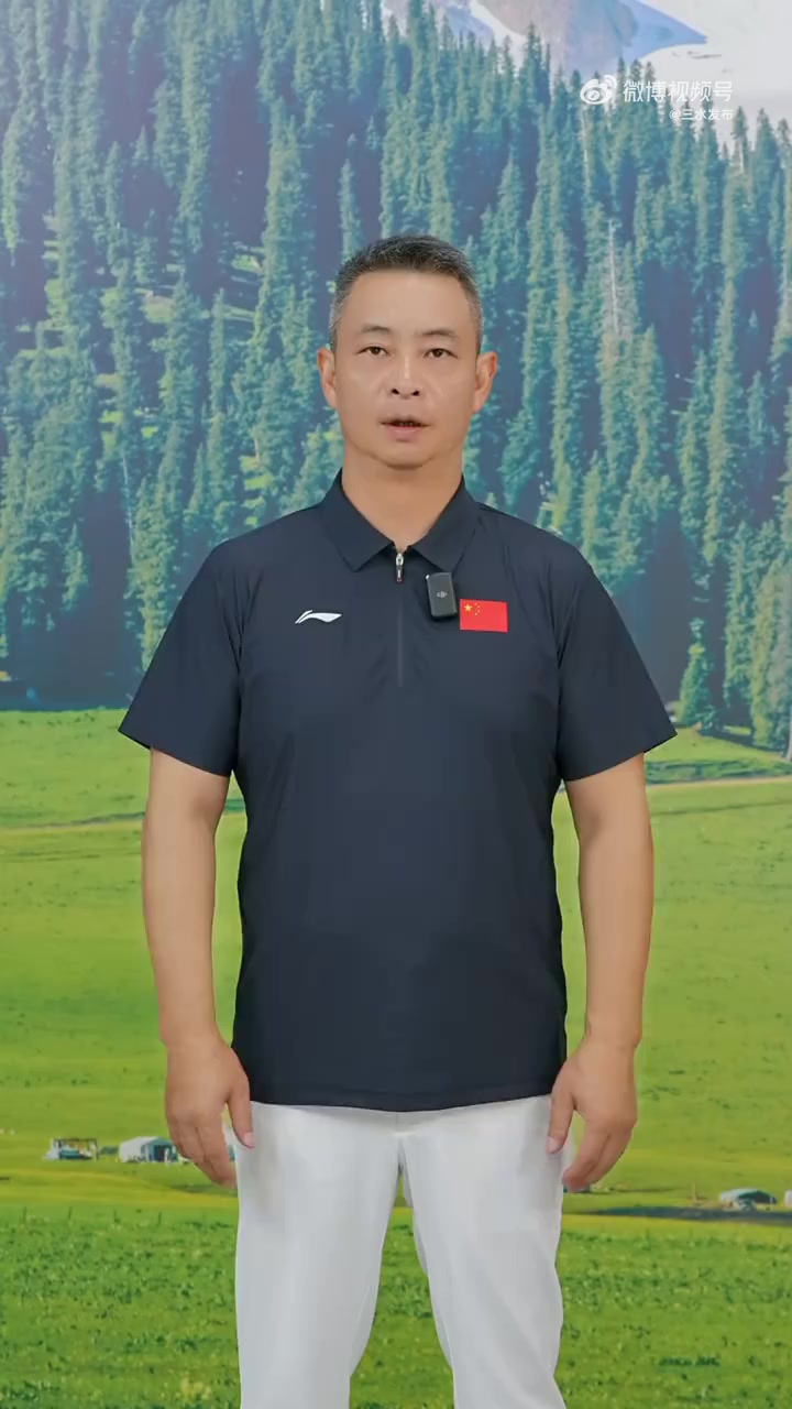 前中国男子体操运动员,世界冠军,奥运冠军李小双,预祝健力宝杯第十九