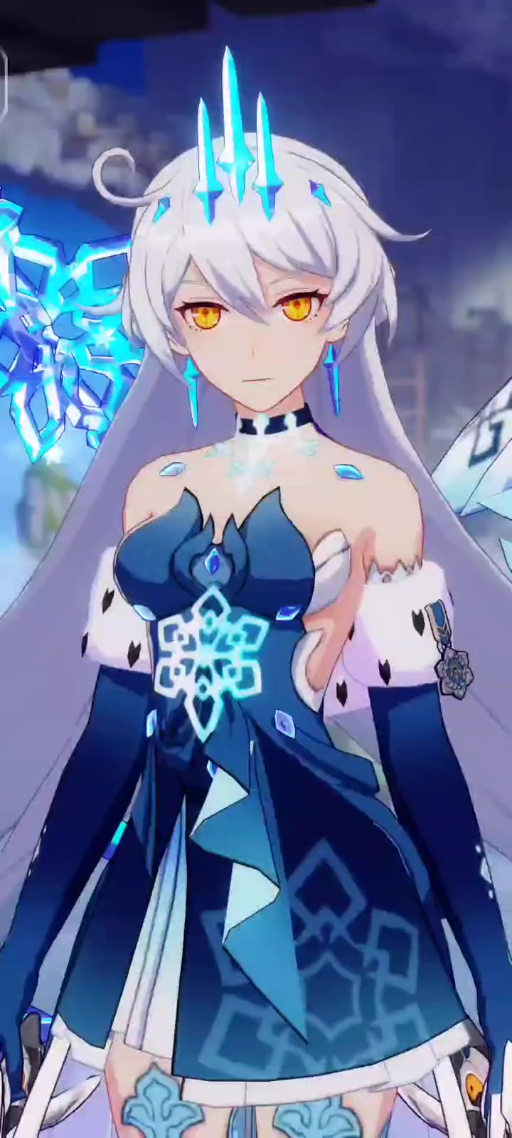 凛冬女帝皮肤展示,特效最好看的,应该没人反驳吧?