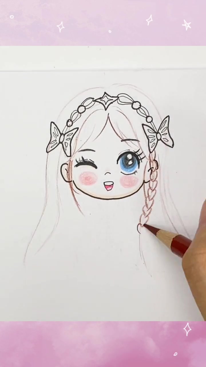 很多同学喜欢宁荣荣,教你用彩铅画喜欢的主角