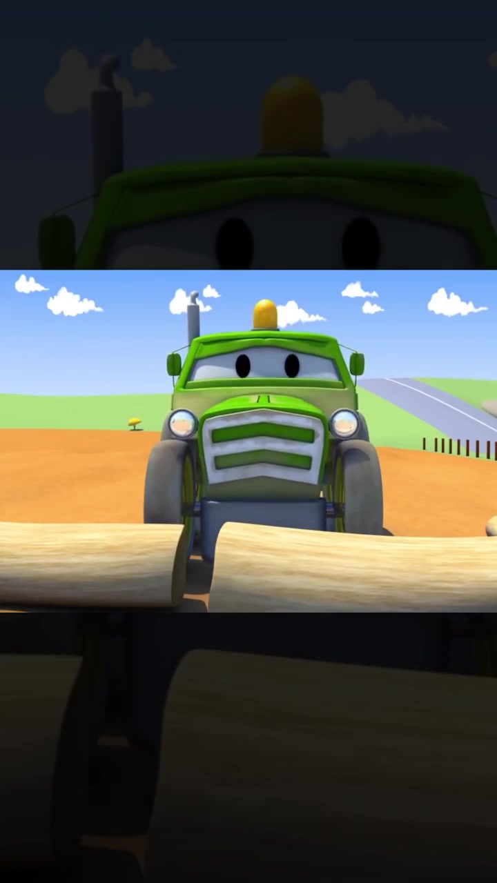 超级卡车动漫挖掘机的汽车城首秀