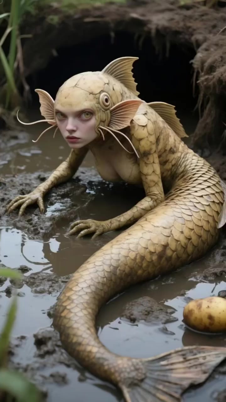 野外发现一条美人鱼