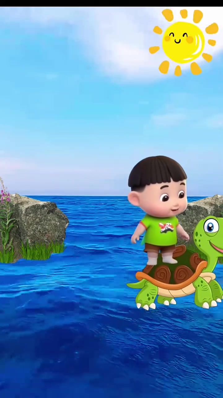 小乌龟不驮光头强过河
