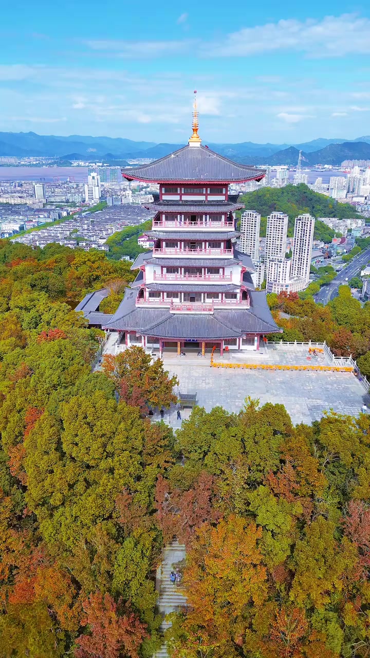 台州椒江白云阁,登山观景好去处
