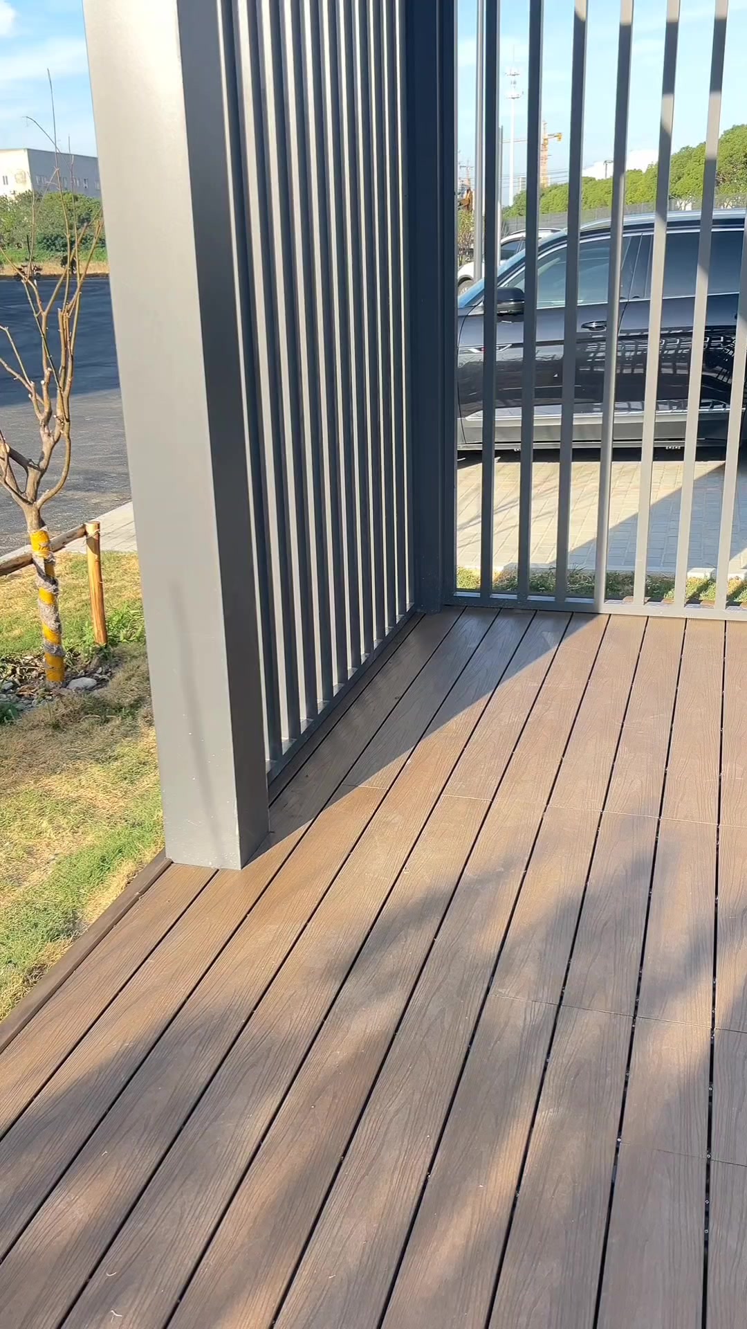 甘肃塑木地板,庭院公园塑木地板,安润塑木