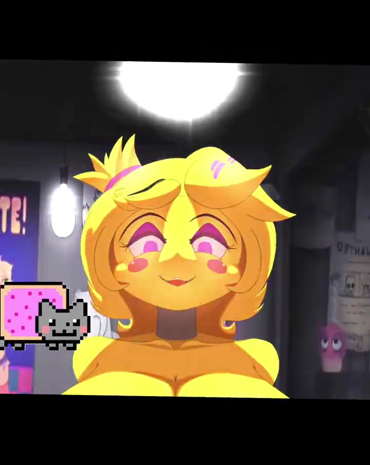 玩具熊(奇卡)抓伤保安