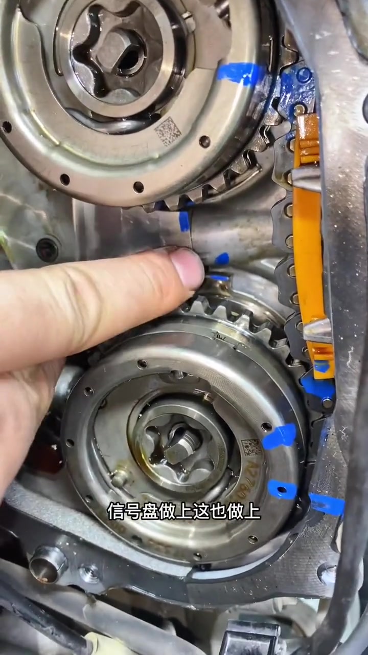 分享奔驰276发动机冷启动正时链轮异响不拆气门室盖更换完整版