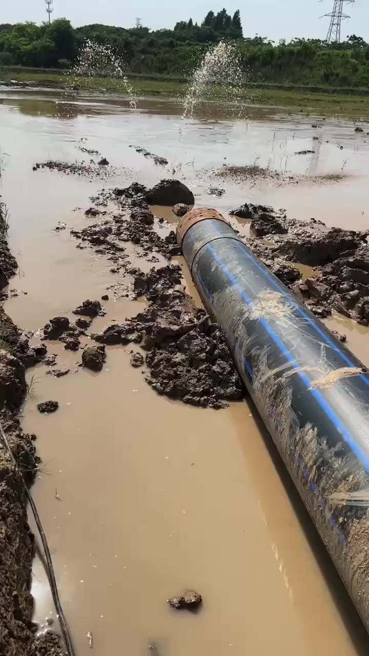 pe给水管,拖拉施工