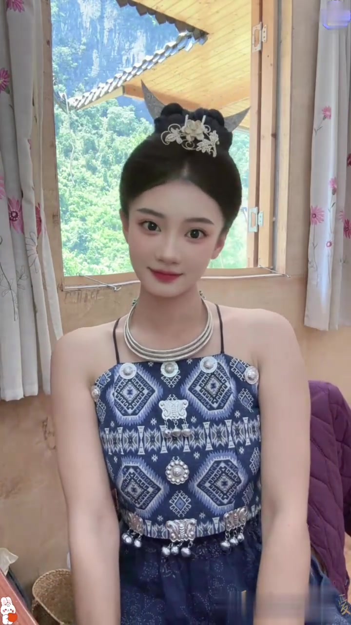 小姐姐们,这个苗疆牛角发型教程来啦