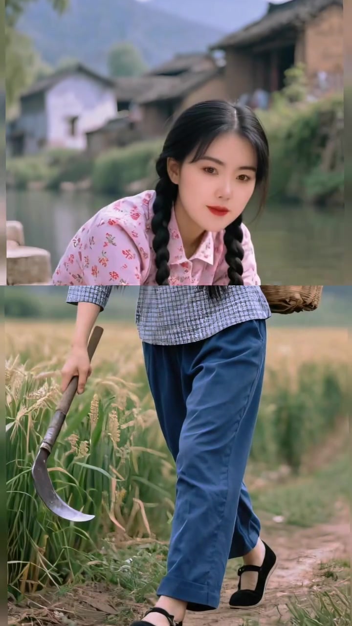 村里有个名叫小芳的姑娘,模样俊俏惹人爱