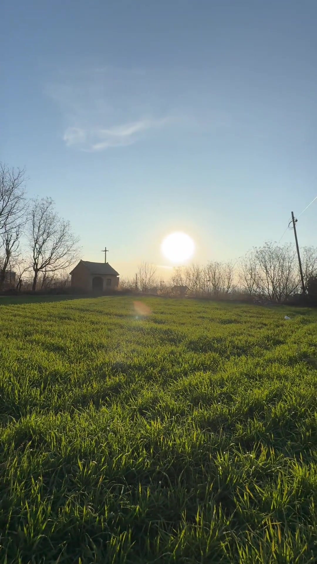 村口风景平淡耐看,老家虽不便利却温暖治愈