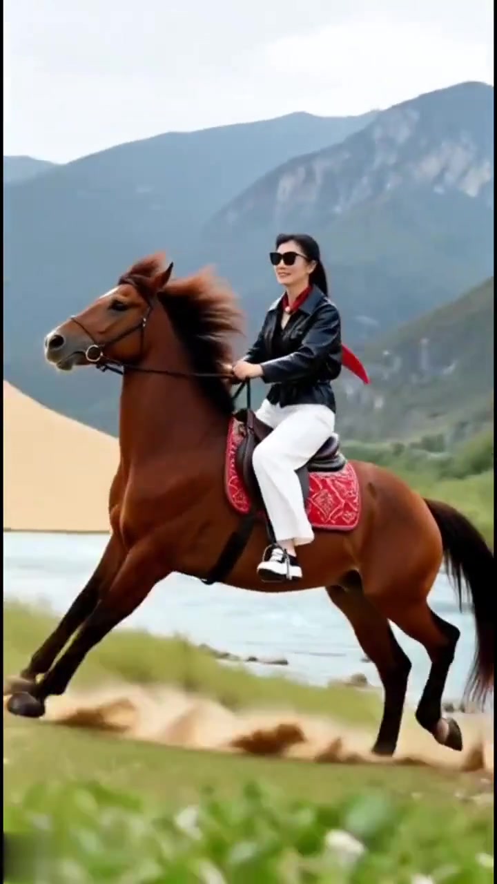 生活要氧气骑马要霸气,做飒女子骑野马