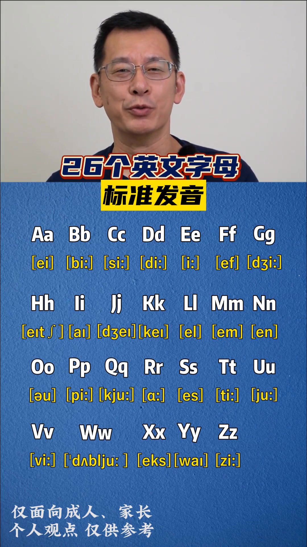 26个英文字母正确发音,你都读对了吗?