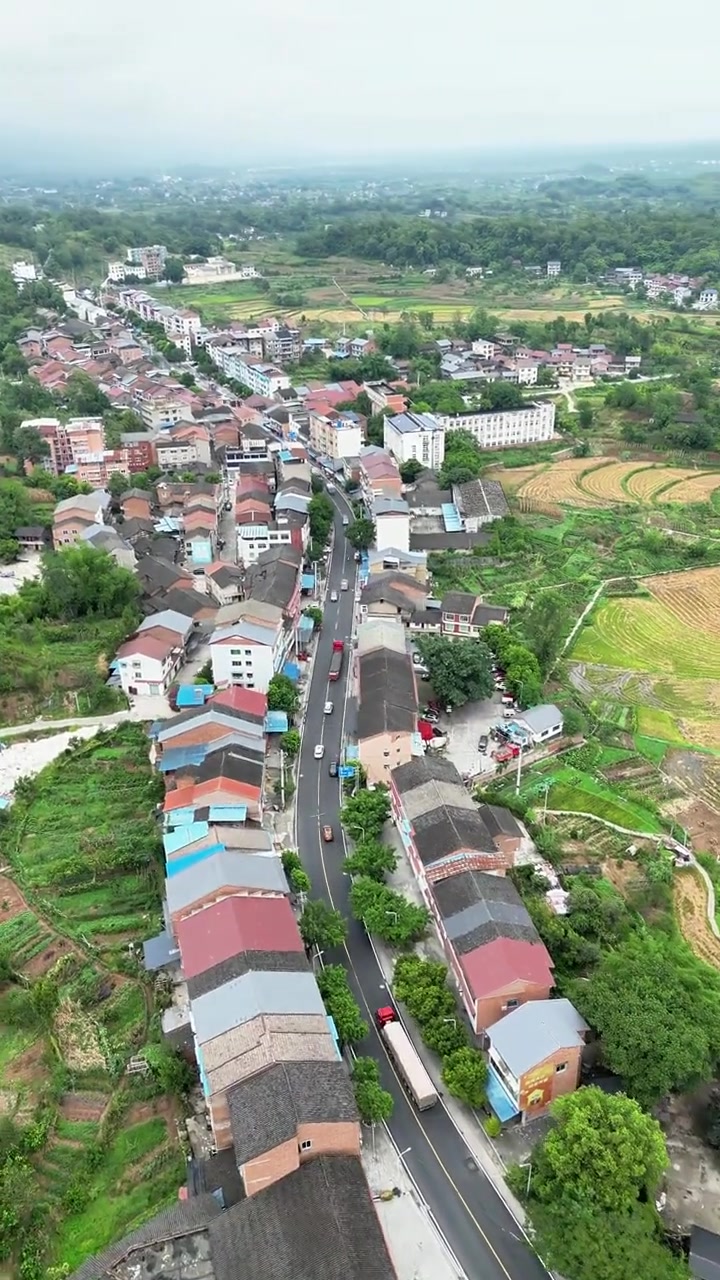 长寿美丽乡镇风光之