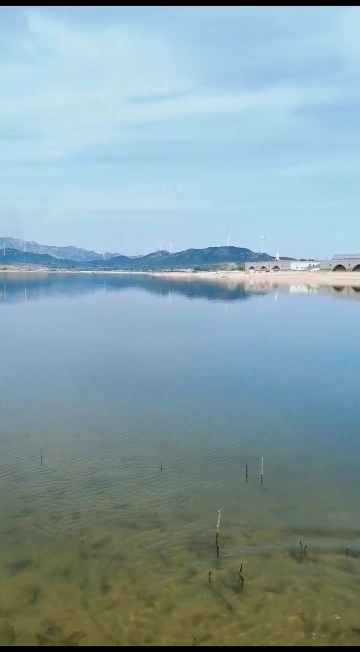山东省烟台市龙口市王屋水库,风景如画山青水秀