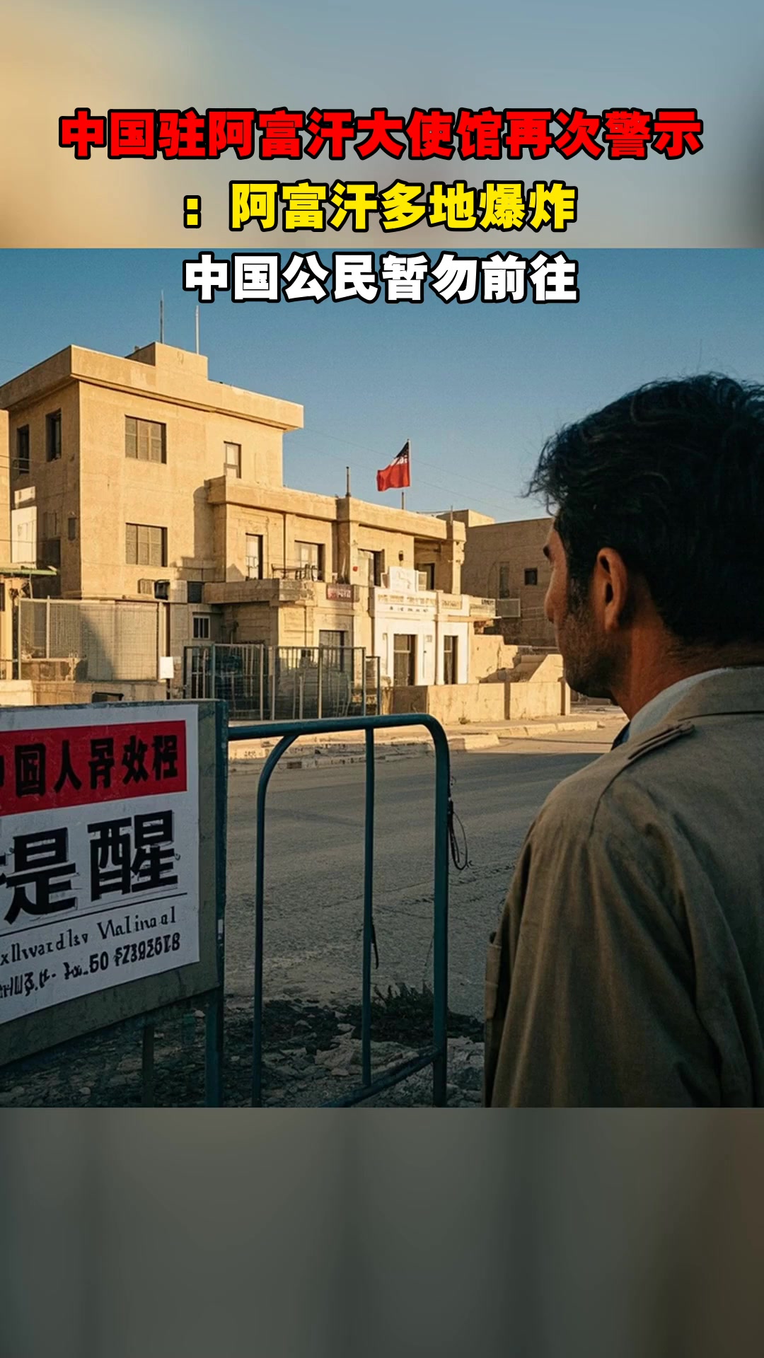 中国驻阿富汗大使馆再次警示:阿富汗多地爆炸,中国公民暂勿前往