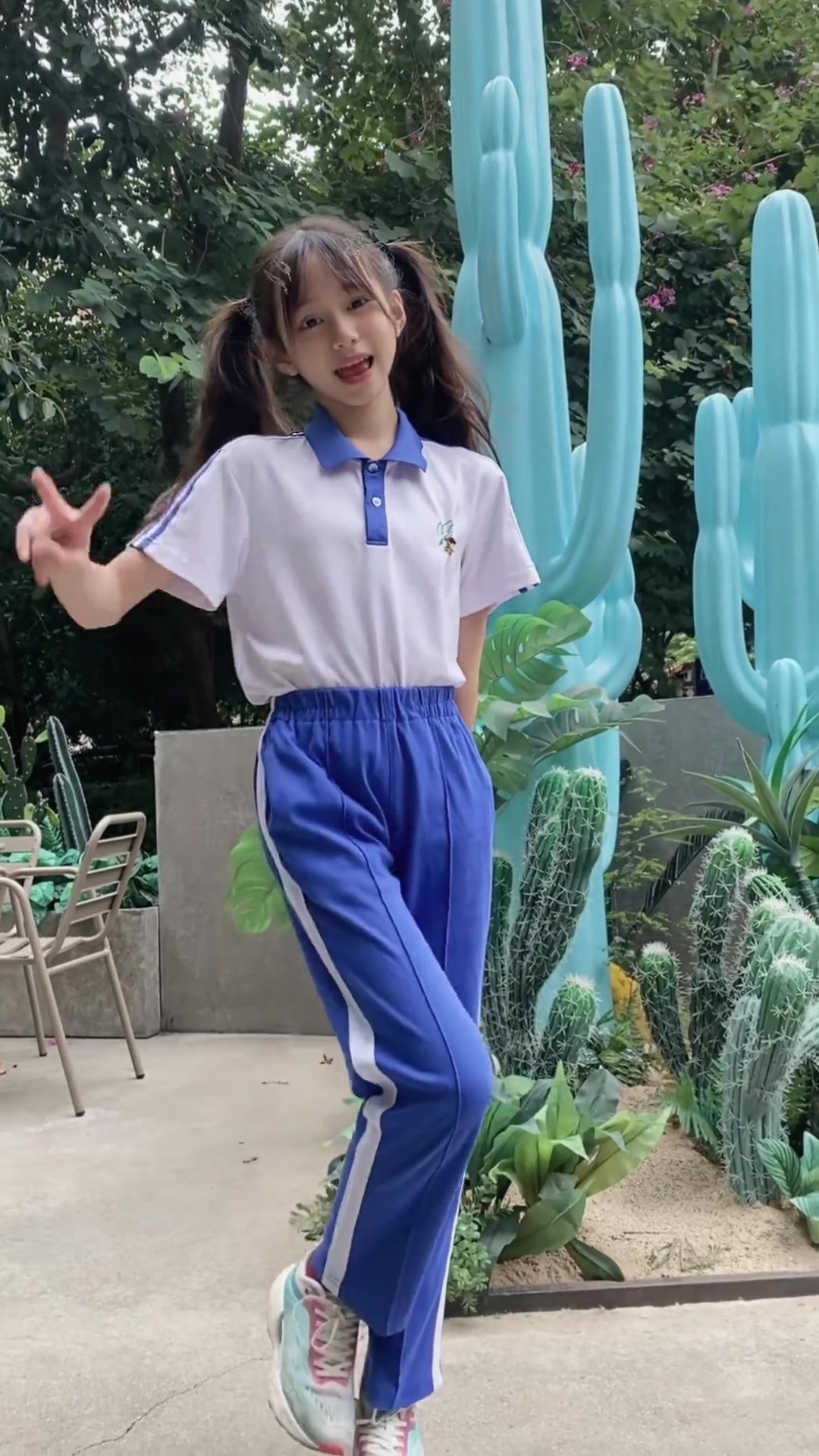 校服女孩穿搭,甜妹舞