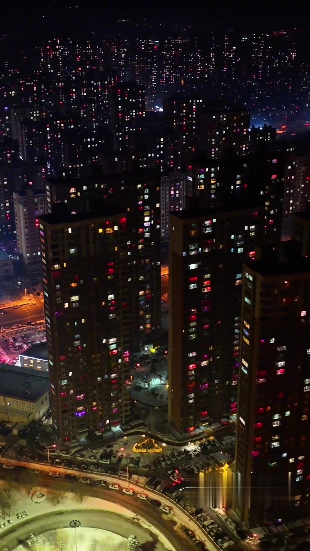 夜晚抚顺的万家灯火,总有一盏为你而亮