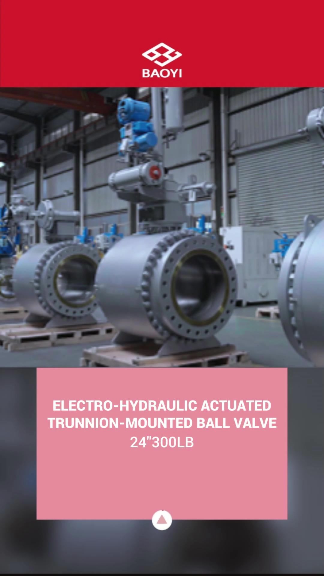 24300lb电液联动固定球阀