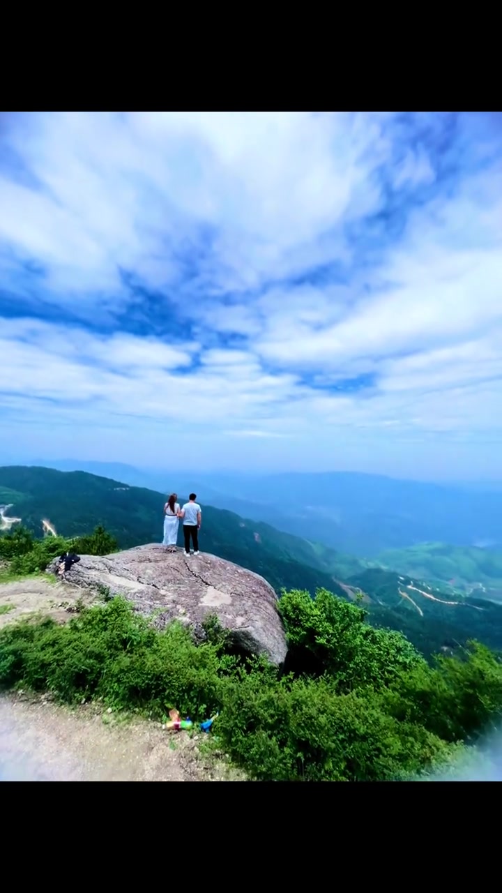 隆回白马山欢迎您.第一次做导游